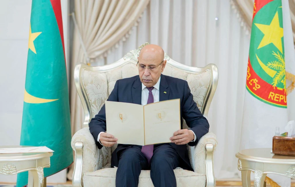 ولد الغزواني يستقبل وفدي “الصندوق السعودي” و”أكوا باور” بالتزامن مع إطلاق مشروع طاقة استراتيجي في “انجاكو”