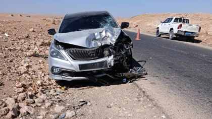 مصرع ثمانية أشخاص في تصادم مروع على طريق الأمل
